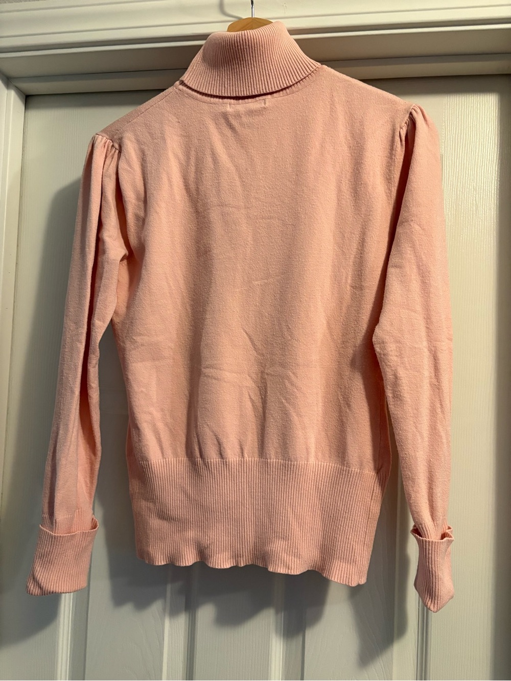 Apt. 9 Blush Turtleneck Sweater with Ruched and Ribbed Details - Picture 2 of 8